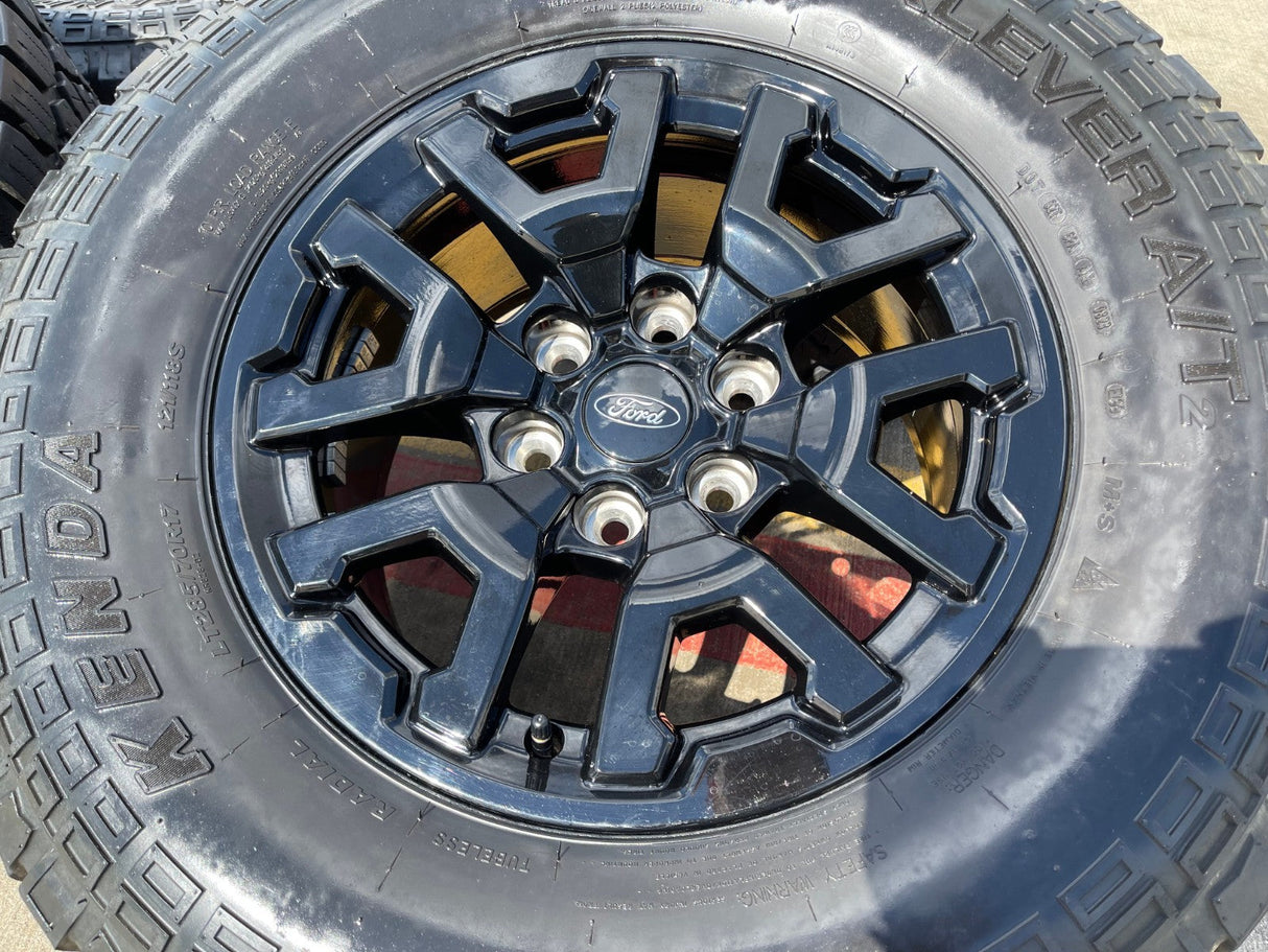 17" Ford F-150 Raptor Bronco OEM rims wheels 10461 tires KENDA 33" Texas Truck Tire