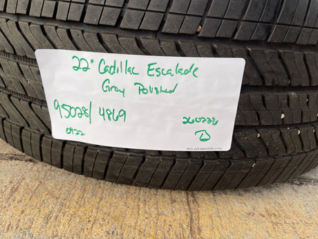 (1) 22" Cadillac Escalade OEM Platinum 4869 95028 wheel rim 2023 2024 2025 2026 Texas Truck Tire