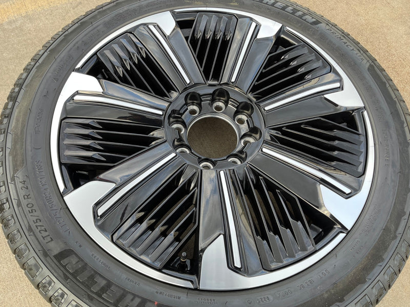 24" Cadillac Escalade IQ EV OEM 8x165 wheel rim Hummer 2500 2025 MICHELIN NEW Texas Truck Tire