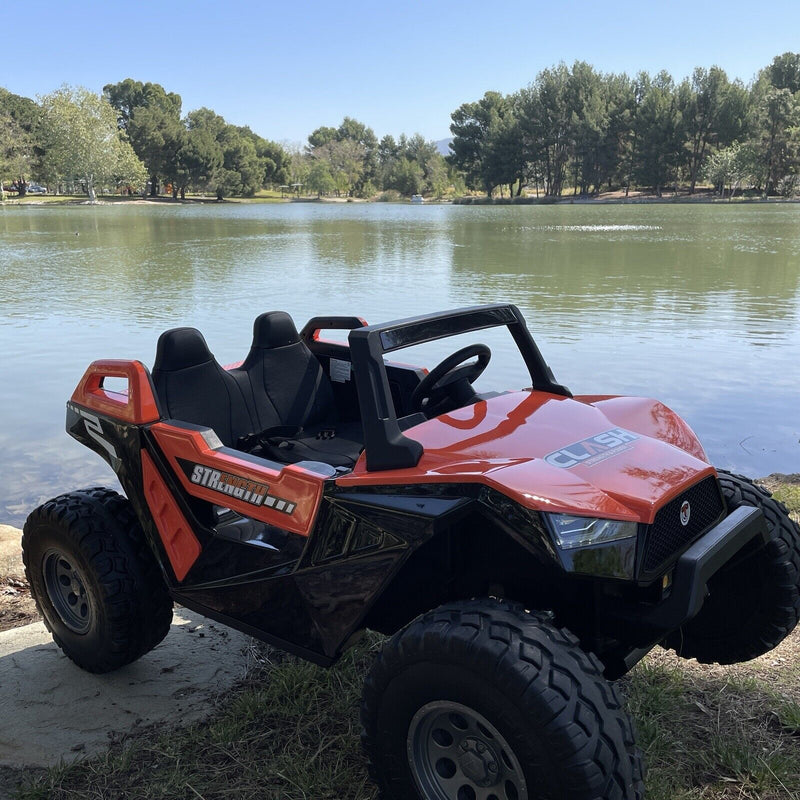 24V Touchscreen Clash Ride-On Mega Buggy - UTV Adventure Vehicle for Two - Razor UTV Inspired - Off-Road All-Terrain Fun Machine - Can-Am Style