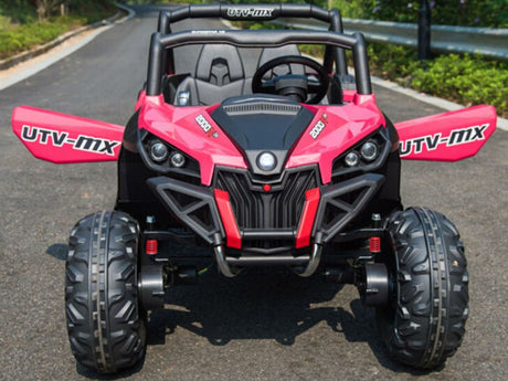 Kids Electric UTV 4x4 Off-road Ride-on Toy with Remote Control in Pink