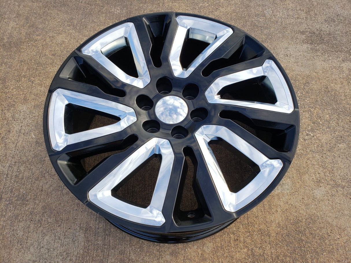 22" Chevy Silverado 1500 Tahoe Suburban OEM Replica 5907 5901 spare wheel rim Texas Truck Tire