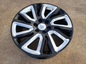 22" Chevy Silverado 1500 Tahoe Suburban OEM Replica 5907 5901 spare wheel rim Texas Truck Tire