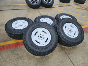 17" Ford Bronco HERITAGE Stroppe Edition 10463 OEM wheels rims white 2025 2026 Texas Truck Tire