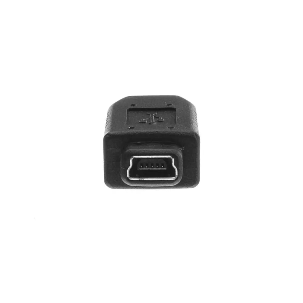 Male Micro USB -> Female Mini USB Connector TekShack