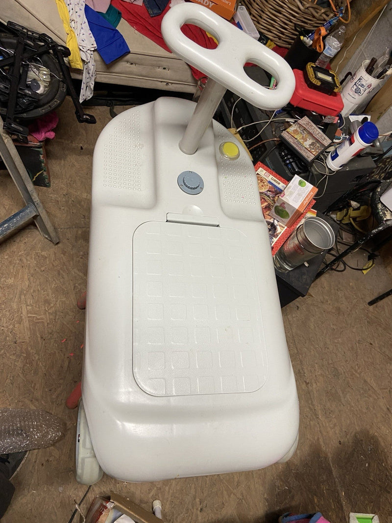 Battery-Powered Ride-On Toy Car with Steering Handle and Storage Compartment