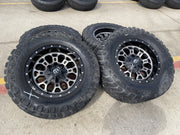 18" 18x9 Fuel Crush D561 Jeep Wrangler wheels rims 5x114.3 5x4.5 5x5 5x127 35" Texas Truck Tire