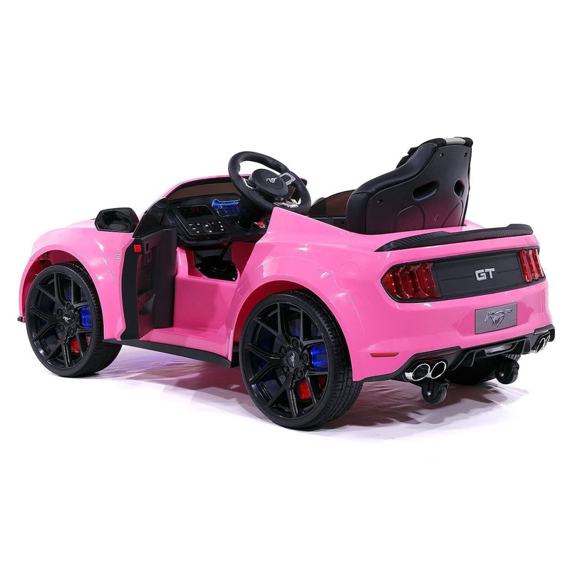 24V KIDS GIRLS RIDE ON FORD MUSTANG GT DELUXE EDITION VEHICLE, DUAL HIGH-PERFORMANCE ENGINES+REMOTE CONTROL