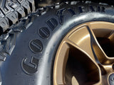 (5) 17" Jeep Wrangler Rubicon OEM 96226 wheels rims Gladiator BRONZE 2026 NEW Texas Truck Tire