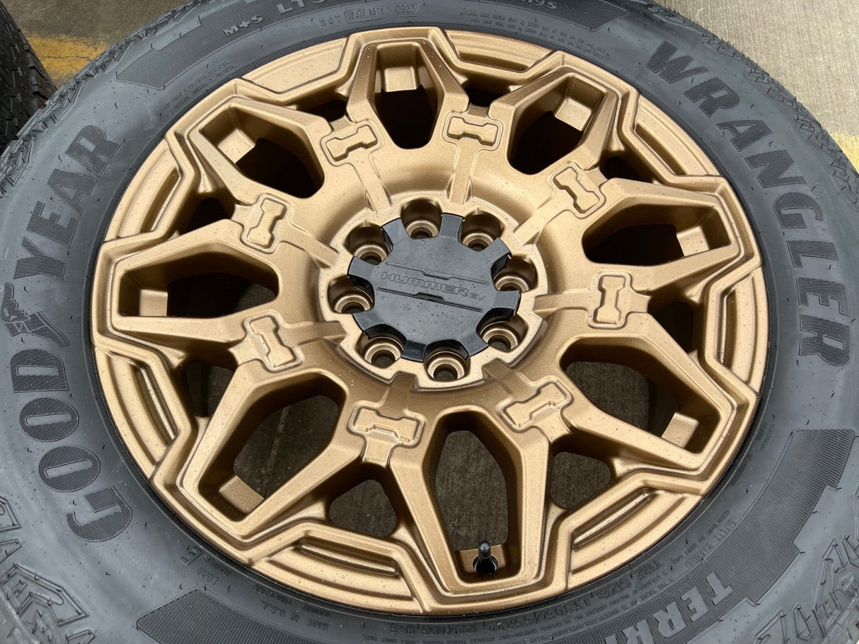 22" Hummer EV HEV 2500 OEM 8x165 14094 wheels rims 2024 2025 2026 NEW GOODYEAR Texas Truck Tire