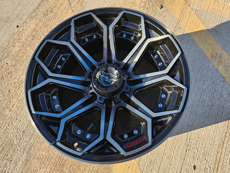 (1) 20x10 4play 4P80R  wheel rim 8x165 NEW ET -24 Chevy GMC Ram 2500 3500 Texas Truck Tire