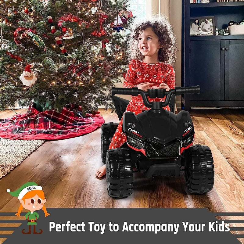 25W Electric ATV for Toddlers with Wireless Music and 6V Battery Power