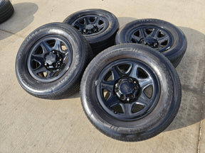 17" Chevy Tahoe PPV OEM Police Package 8111 wheels rims tires FIRESTONE Texas Truck Tire