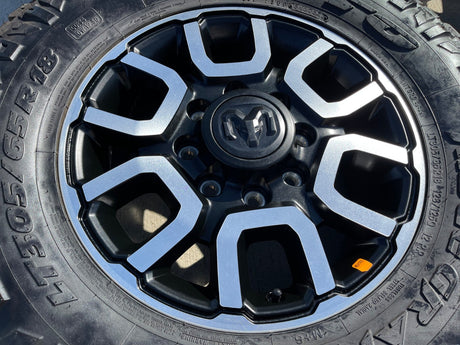 18" Ram 2500 3500 LARAMIE OEM 2694 wheels rims 2023 2024 2025 2026 NITRO 33" NEW Texas Truck Tire