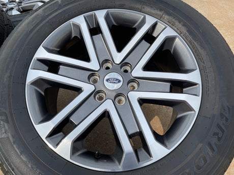 20" Ford F-150 OEM rims wheels 10345 95025 Expedition 2022 2023 2024 BRIDGESTONE Texas Truck Tire