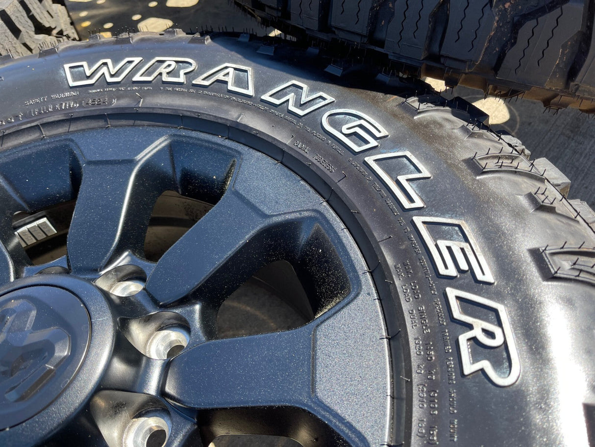 17" Ram 2500 3500 Laramie Power Wagon OEM wheels rims 2599 tires 2024 2025 NEW Texas Truck Tire