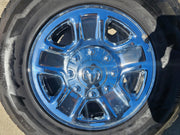 18" Dodge Ram 2500 3500 STEEL chrome OEM 2473 wheels rims CONTINENTAL Texas Truck Tire