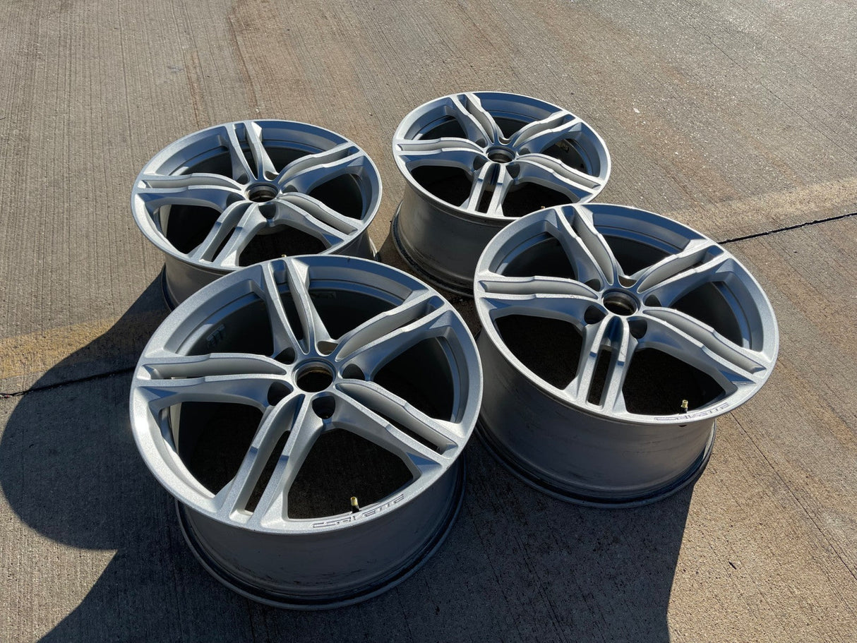 18" + 19" Chevy Corvette OEM 5726 5730 wheels rims 2016 2017 2018 2019 Texas Truck Tire