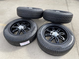 20" Toyota Tundra Sequoia T FORCE TSS TRD OEM black wheels rims 5x150 PIRELLI Texas Truck Tire