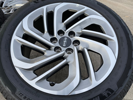 22" Lincoln Navigator OEM 94225 rims wheels BLACK LABEL 2025 2026 MICHELIN Texas Truck Tire