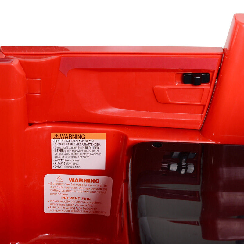 Interactive 6v Electric Fire Truck for Kids with Remote Control and Music