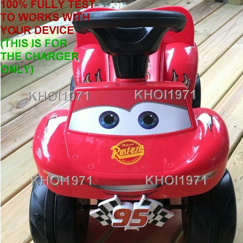 6V AC Wall Charger Adapter for Disney Pixar Cars 3 Lightning McQueen 95 Ride-On Toy