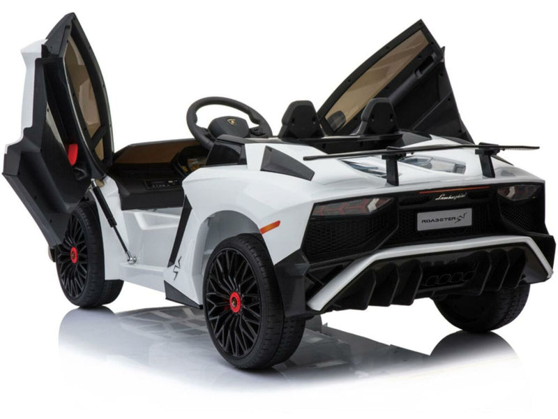 12v White Lamborghini Electric Ride-On Car for Kids with Remote Control