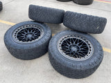 20x9 Fuel Trigger D759 Chevy Silverado RAM Tacoma wheels rims 6x139 6x5.5 tires Texas Truck Tire