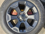 20" Dodge Ram 1500 OEM Laramie Black 2680 wheels rims 2024 2025 2026 MICHELIN Texas Truck Tire