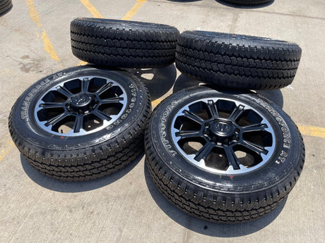 20" Dodge Ram 2500 3500 LARAMIE OEM wheels rims A/T tires 2025 2026 NEW Texas Truck Tire