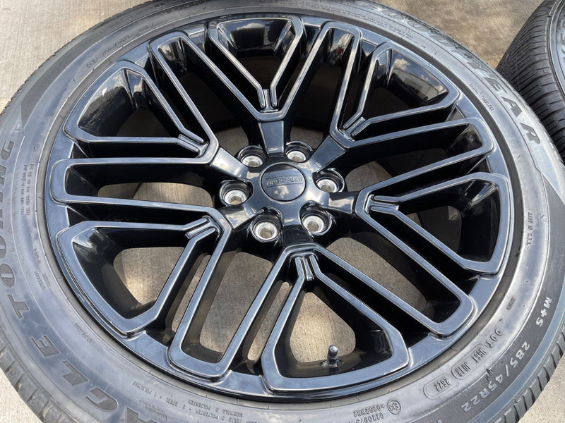 22" Jeep Grand Wagoneer OEM LIMITED 9317 rims wheels RAM 1500 2023 2024 2025 Texas Truck Tire