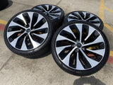 21" Lucid Air Grand Touring OEM 95542 95543 wheels rims black tires DISCOUNTED Texas Truck Tire