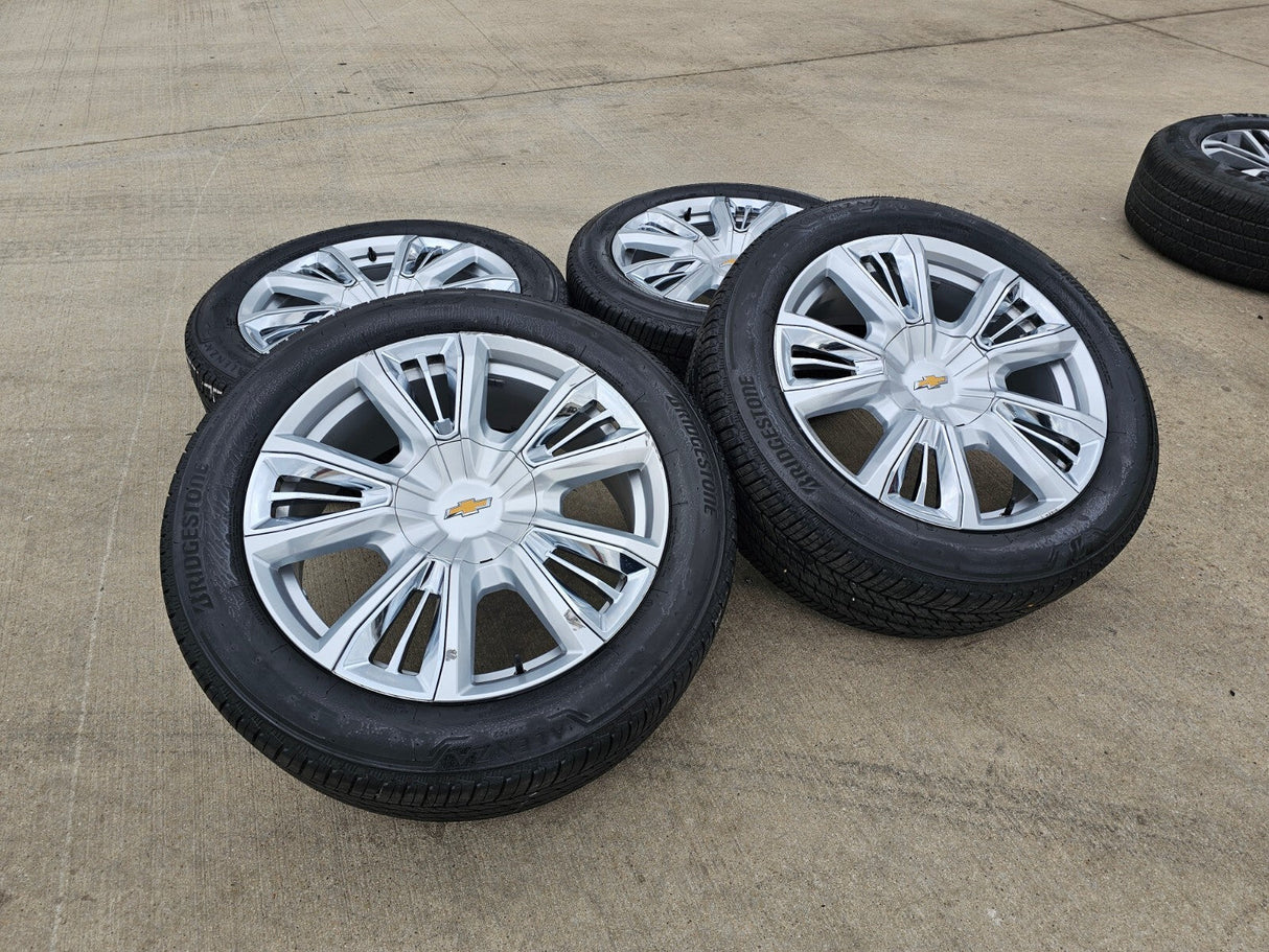 22" Chevy Tahoe RST OEM wheels rims 96951 Silverado Suburban 2023 2024 2025 2026 Texas Truck Tire