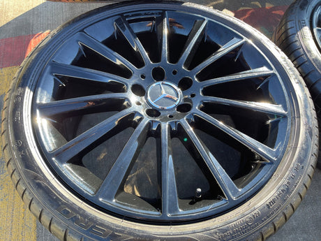 19" Mercedes AMG C E S Class OEM 85450 85451 wheels rims tires PIRELLI Texas Truck Tire