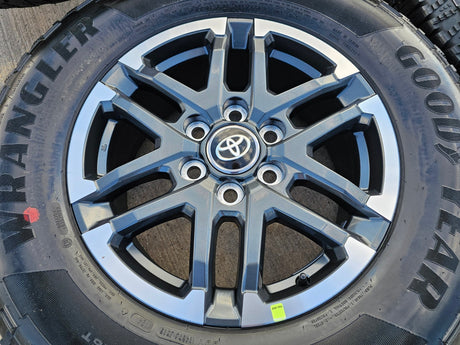 18" Toyota Tacoma 4Runner TRD OEM 10641 wheels rims 2024 2025 2026 NEW GOODYEAR Texas Truck Tire