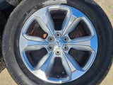 20" Dodge Ram 1500 OEM Laramie wheels rims 2681 tires HANKOOK DYNAPRO A/T2 Texas Truck Tire