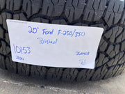 20" Ford F-250 F-350 Platinum OEM 10153 rims wheels 2020 2022 2024 2025 2026 Texas Truck Tire