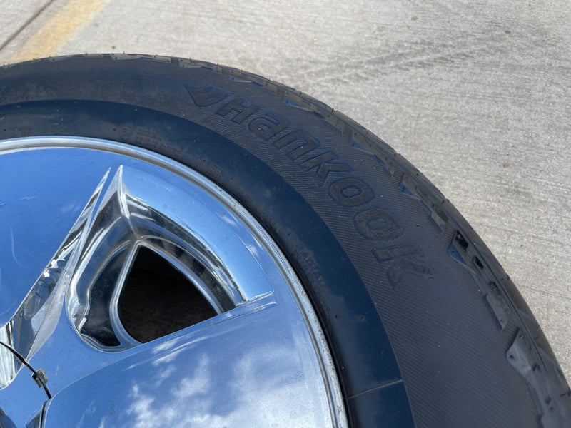 20" Chevy Silverado Tahoe Suburban chrome OEM 5417 wheel rim tire Texas Truck Tire
