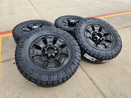 20" Ford F-250 F-350 OEM Limited Tremor 10487 wheels rims 2025 2026 NEW 35" Texas Truck Tire