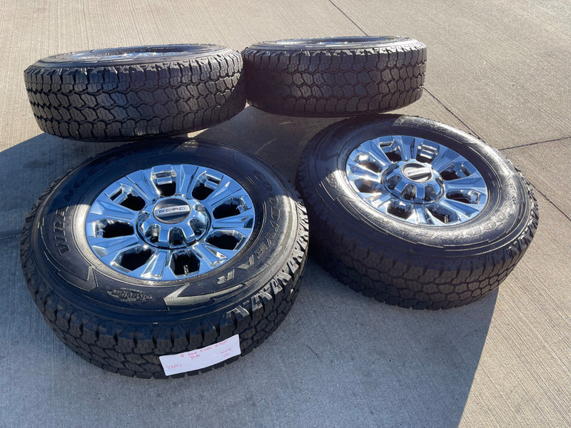 18" Ford F-250 F-350 OEM rims wheels 10097 tires GOODYEAR A/T Texas Truck Tire