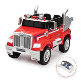 12V Kids Electric Ride On Toy Truck with Music and Remote Control