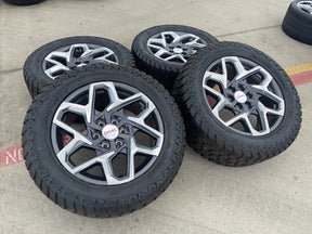 20" GMC Sierra Yukon AT4 Tahoe Silverado OEM wheels rims tires 2022 2023 2024 Texas Truck Tire