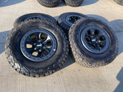17" Ford F-150 Raptor OEM BEADLOCK rims wheels 10459 95210 BFG KO2 35" tires Texas Truck Tire