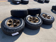 (5) 17" Jeep Wrangler Rubicon OEM 96226 wheels rims Gladiator GOODYEAR 33" NEW Texas Truck Tire
