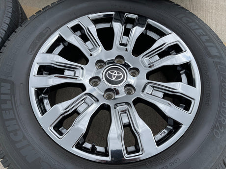 20" Nissan Titan XD OEM 62728 wheels rims tires CHROME DISCOUNTED Texas Truck Tire