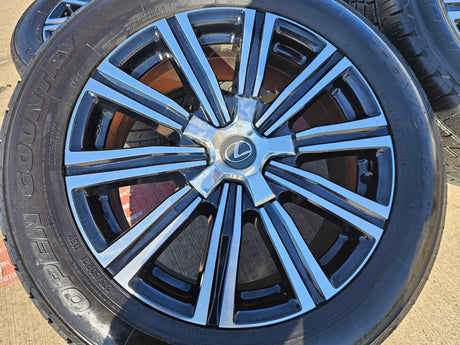 (4) 21" Lexus LX570 Land Cruiser OEM 74341 wheels rims tires 5x150 Texas Truck Tire