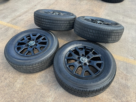 17" Toyota Tacoma 4Runner TRD Black OEM 94254 10637 wheels rims 2025 2026 NEW Texas Truck Tire