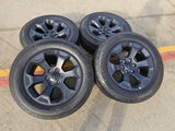 20" Dodge Ram 1500 OEM Laramie Black 2680 wheels rims 2024 2025 2026 MICHELIN Texas Truck Tire