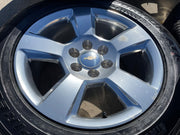 20" Chevy Silverado 1500 Tahoe Suburban OEM wheels rims 5652 tires PIRELLI A/T Texas Truck Tire