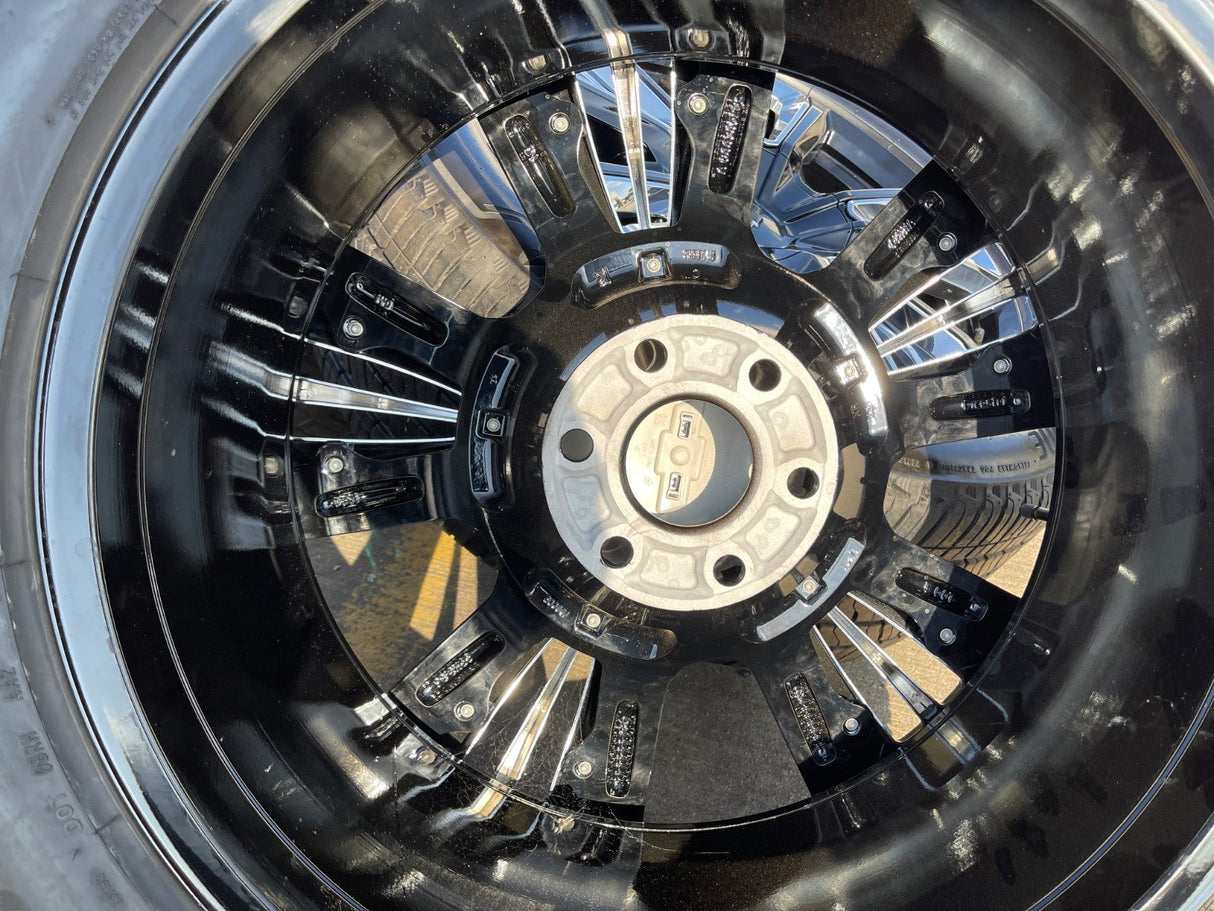 22" Chevy Tahoe RST Premier OEM black wheels rims 14046 96951 Silverado Suburban Texas Truck Tire